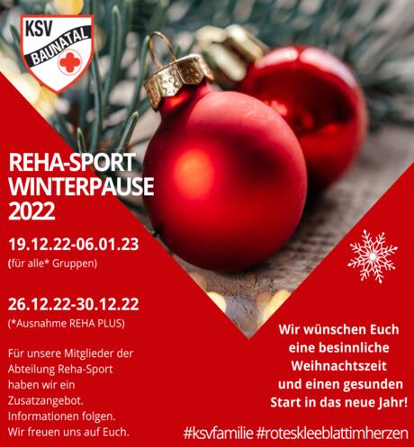 Winterpause Reha 2022