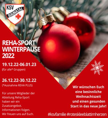 Winterpause Reha 2022