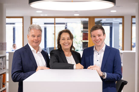 v.l.n.r. Rolf Dubbel, Claudia Döring, Max Köhler