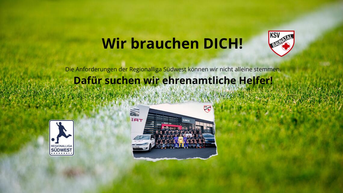 Ehrenamtliche Helfer für die Regionalliga gesucht! Ehrenamtliche Helfer für die Regionalliga gesucht!